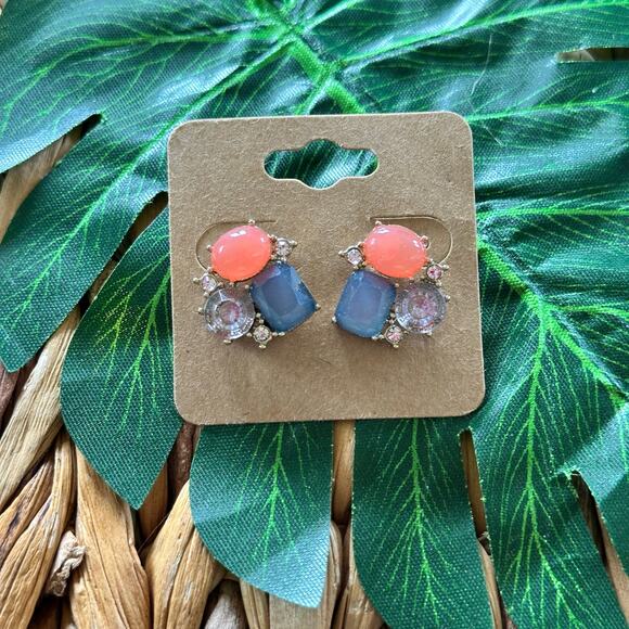 BOGO FREE CLUSTER STONE POST SUMMER EARRINGS - Picture 1 of 4